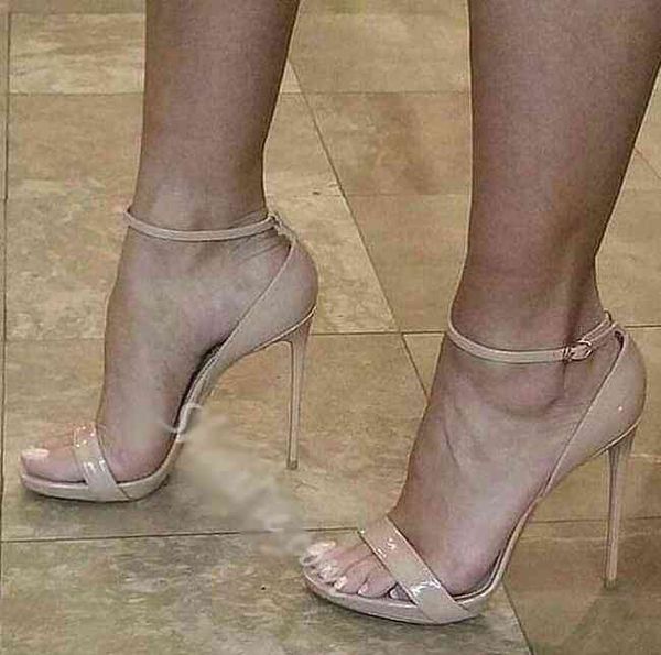 dress shoes open toe line-style buckle heel sandals women cut-out nude patent leather wedding bride gladiator heels customized kafz, Black
dress shoes open toe line-style buckle heel sandals women cut-out nude patent leather wedding bride gladiator heels customized kafz, Black