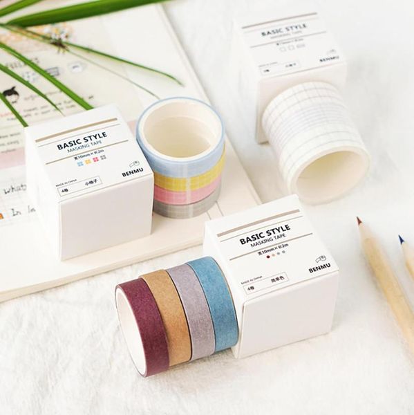 gift wrap 4pcs/set grid washi tape solid color cute diary decorative masking adhesive for stickers scrapbooking diy stationery
gift wrap 4pcs/set grid washi tape solid color cute diary decorative masking adhesive for stickers scrapbooking diy stationery