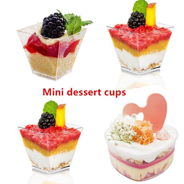 disposable cups & straws 60/120ml plastic tableware dessert cup 25/50pcs transparent mini fruit salad container party supplies
disposable cups & straws 60/120ml plastic tableware dessert cup 25/50pcs transparent mini fruit salad container party supplies