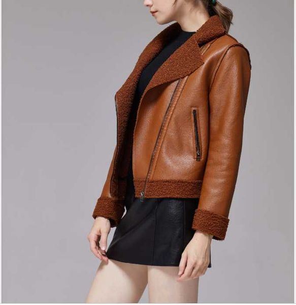 women's leather & faux autumn and winter korean plus size short locomotive motorcycle slim up jacket lapel, Black
women's leather & faux autumn and winter korean plus size short locomotive motorcycle slim up jacket lapel, Black