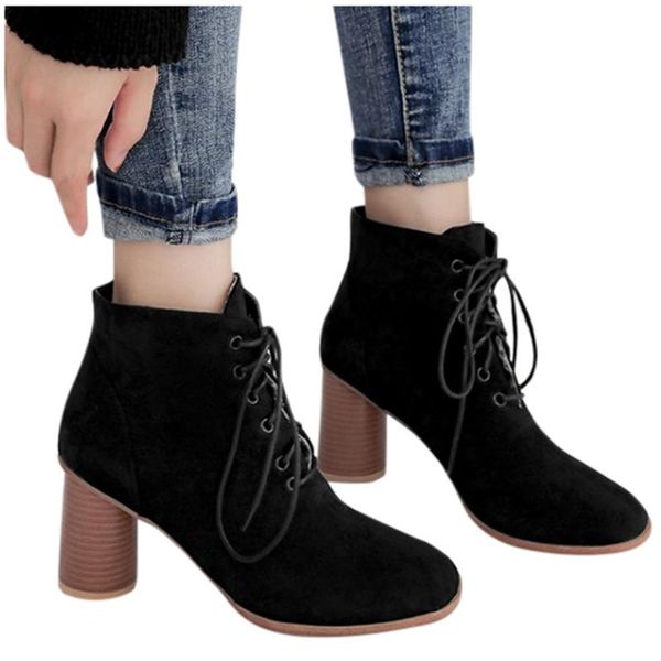 boots sagace shoes booties women winter round toe lace-up zapatos de mujer ankle for high heel, Black
boots sagace shoes booties women winter round toe lace-up zapatos de mujer ankle for high heel, Black