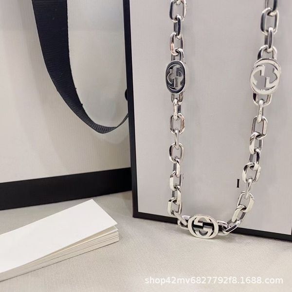 retro necklace punk style couple clavicle chain letter interlocking naked men's trend exclusive fine jewel, Silver
retro necklace punk style couple clavicle chain letter interlocking naked men's trend exclusive fine jewel, Silver