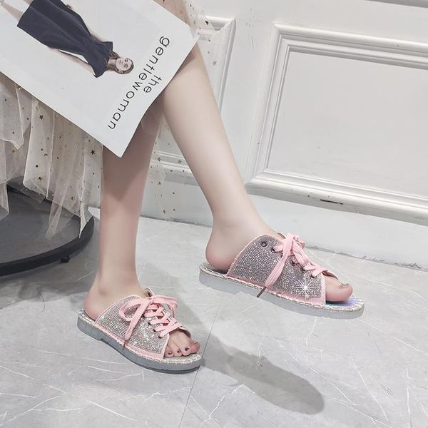 slippers women's crystal shoes sandals summer outside wearing open-toed fisherman casual slides women zandalias de mujer, Black
slippers women's crystal shoes sandals summer outside wearing open-toed fisherman casual slides women zandalias de mujer, Black
