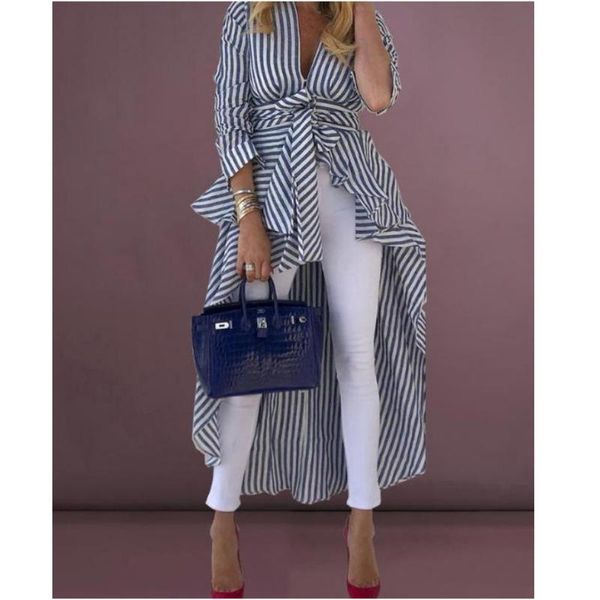 casual dresses striped shirt women tied front dip hem long sleeve blouse elegant office wear blusas femme plus size red, Black;gray
casual dresses striped shirt women tied front dip hem long sleeve blouse elegant office wear blusas femme plus size red, Black;gray