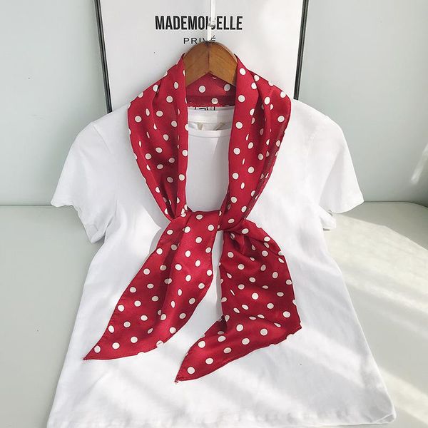 scarves 2021 women scarf dot silk stripe print bandana small handle bag ribbons female neckerchief head & wraps, Blue;gray
scarves 2021 women scarf dot silk stripe print bandana small handle bag ribbons female neckerchief head & wraps, Blue;gray