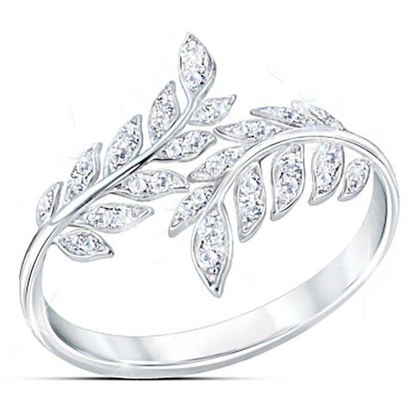 cluster rings personality silver plated crystal leaf for women wedding jewelry adjustable antique finger ring anillos, Golden;silver
cluster rings personality silver plated crystal leaf for women wedding jewelry adjustable antique finger ring anillos, Golden;silver