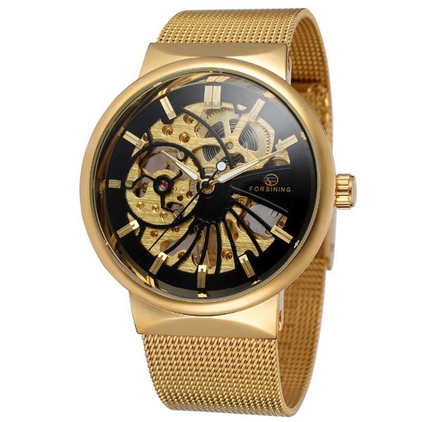 wristwatches forsining fashion luxury skeleton automatic mechanical men watch stainless bracelet mesh strap men's watches relogio mascu, Slivery;brown
wristwatches forsining fashion luxury skeleton automatic mechanical men watch stainless bracelet mesh strap men's watches relogio mascu, Slivery;brown