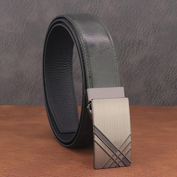 belts slide buckle simple geometry men brand genuine leather fashion designer green casual young jeans cinto mascul, Black;brown
belts slide buckle simple geometry men brand genuine leather fashion designer green casual young jeans cinto mascul, Black;brown
