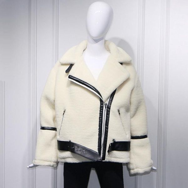 comel2021 autumn and winter women turn-down collar solid vintage female loose streetwear splice lambswool jacket, Black;brown
comel2021 autumn and winter women turn-down collar solid vintage female loose streetwear splice lambswool jacket, Black;brown