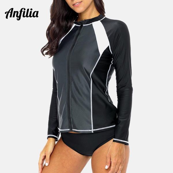 anfilia women' long sleeve zipper rashguard sports shirt swimsuit patchwork swimwear surfing hiking shirt rash guard upf50+
anfilia women' long sleeve zipper rashguard sports shirt swimsuit patchwork swimwear surfing hiking shirt rash guard upf50+