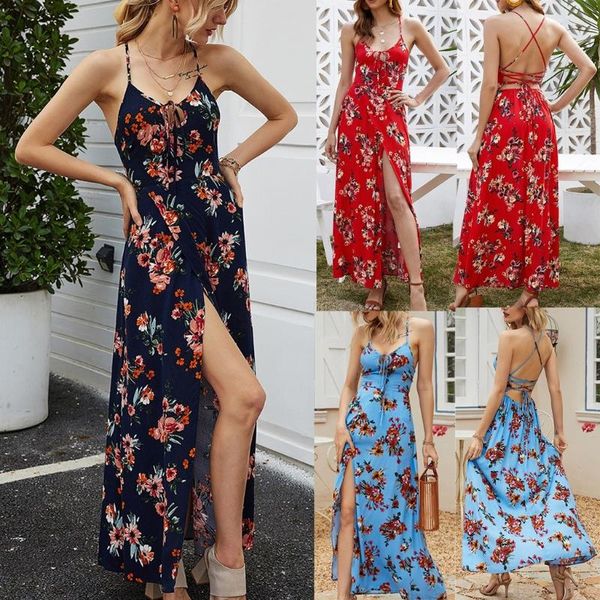 casual dresses women floral print backless long beach dress summer ladies sleeveless camisole sling split vestidos 2021 robe, Black;gray
casual dresses women floral print backless long beach dress summer ladies sleeveless camisole sling split vestidos 2021 robe, Black;gray