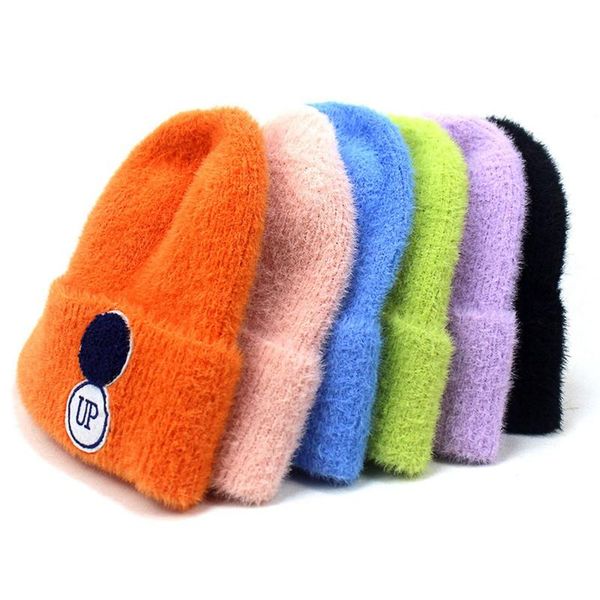 beanies 1pc ladies autumn and winter warm hat up letter fashion woolen cap imitation mink feather yarn knitted 56-60cm 6 colors
beanies 1pc ladies autumn and winter warm hat up letter fashion woolen cap imitation mink feather yarn knitted 56-60cm 6 colors