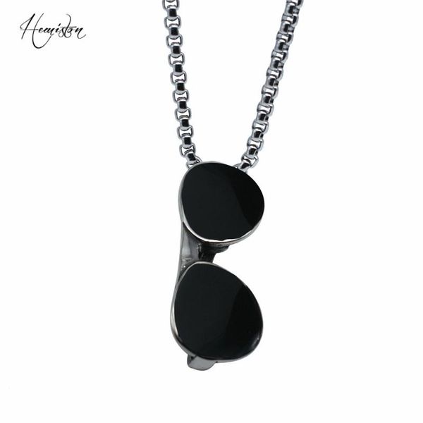 pendant necklaces hemiston vintage sunglasses necklace for men smart fashion titanium steel punk personality jewelry gift, Silver
pendant necklaces hemiston vintage sunglasses necklace for men smart fashion titanium steel punk personality jewelry gift, Silver