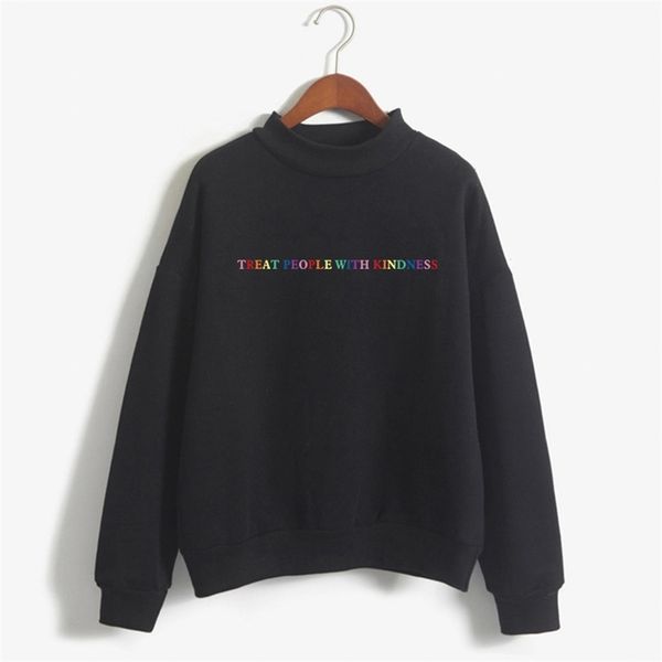 hoodie fleece turtleneck sweatshirt casual harajuku funny treat people with kindness tpk friends clothing 210728, Black
hoodie fleece turtleneck sweatshirt casual harajuku funny treat people with kindness tpk friends clothing 210728, Black