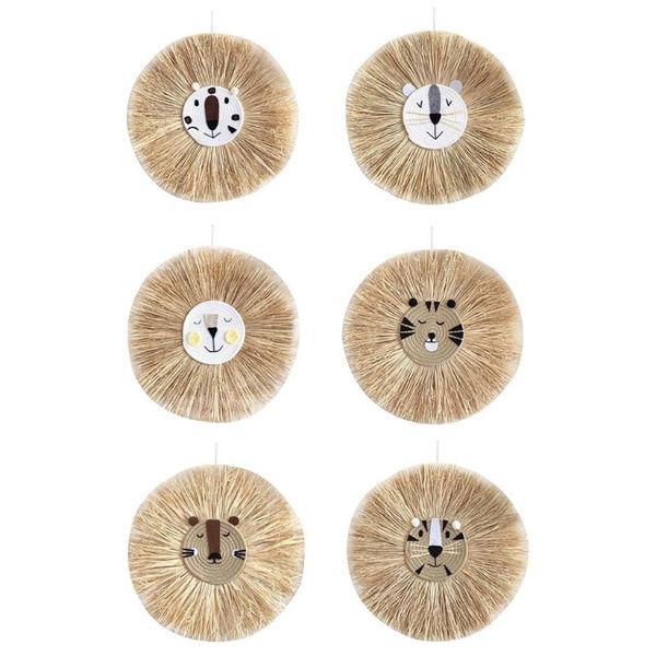 decorative objects & figurines 2021 nordic hand-woven tiger lion wall decoration handmade raffia hanging ornament
decorative objects & figurines 2021 nordic hand-woven tiger lion wall decoration handmade raffia hanging ornament