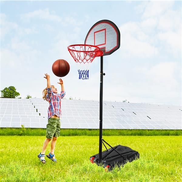 children basketball stand movable black&red sport game indoor youth portable basketball backboard height adjustable item
children basketball stand movable black&red sport game indoor youth portable basketball backboard height adjustable item