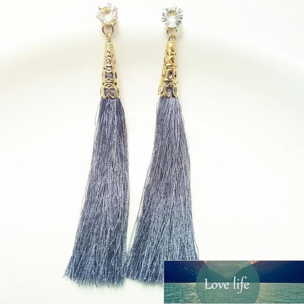 fashion long tassel earrings boho jewelry love rhinestone dangle drop earrings for women gift, Silver 
fashion long tassel earrings boho jewelry love rhinestone dangle drop earrings for women gift, Silver