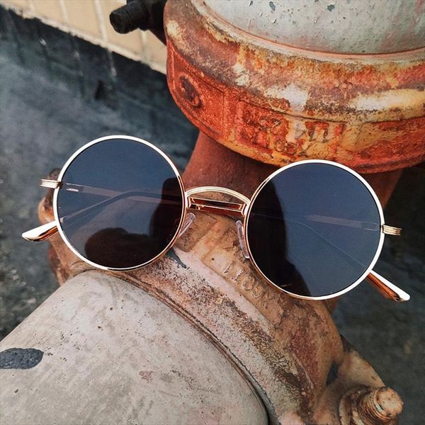 gothic steampunk men sunglasses women round metal vintage shades brand designer pink mirror uv400, White;black
gothic steampunk men sunglasses women round metal vintage shades brand designer pink mirror uv400, White;black