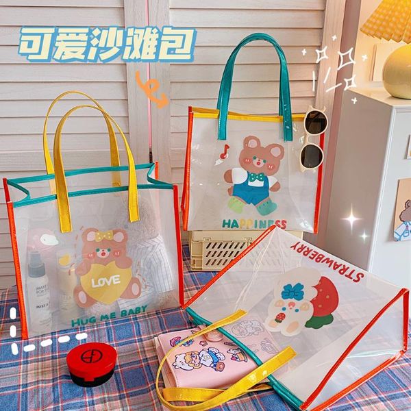 evening bags transparent jelly pvc handbag women summer travel tote bag cartoon bear large capacity shoulder girls shopping storage
evening bags transparent jelly pvc handbag women summer travel tote bag cartoon bear large capacity shoulder girls shopping storage