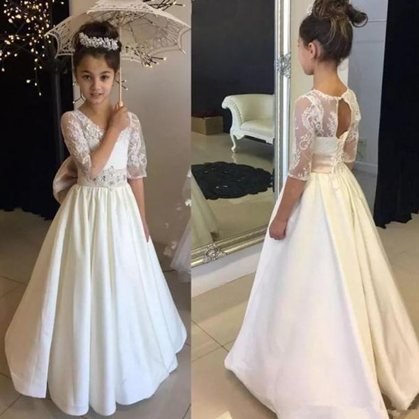 girl's dresses beautiful a-line flower girl dress arrivals lace appliques o-neck lace-up half sleeve for wedding children princess, Red;yellow
girl's dresses beautiful a-line flower girl dress arrivals lace appliques o-neck lace-up half sleeve for wedding children princess, Red;yellow