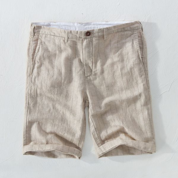 2021 new men's striped linen beach shorts men 29-38 size 100% flax board short mens summer casual bermuda masculina nxyu, White;black
2021 new men's striped linen beach shorts men 29-38 size 100% flax board short mens summer casual bermuda masculina nxyu, White;black