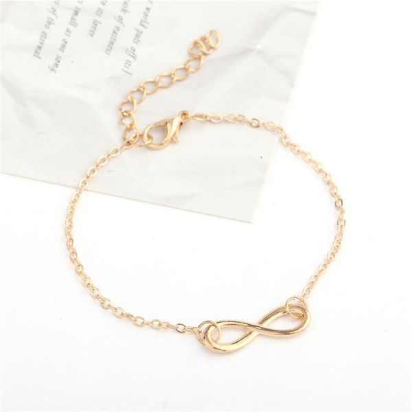 charm bracelets popacc number 8 chain bracelet simple wild women men's friendship bohemian jewelry, Golden;silver
charm bracelets popacc number 8 chain bracelet simple wild women men's friendship bohemian jewelry, Golden;silver