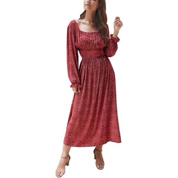 casual dresses women fashion floral print tight waist large swing square neck long sleeve dress plus size elegant, Black;gray
casual dresses women fashion floral print tight waist large swing square neck long sleeve dress plus size elegant, Black;gray