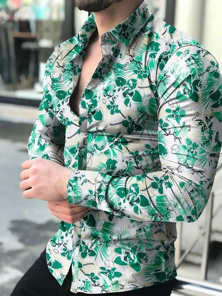 men's casual shirts 2021 autumn and winter handsome long sleeve floral for men slim fit flower printed, White;black
men's casual shirts 2021 autumn and winter handsome long sleeve floral for men slim fit flower printed, White;black