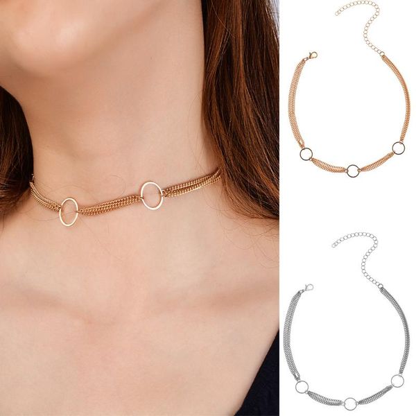 chokers jewelry simple street fashion trendy item decoration geometric copper ring multilayer clavicle necklace, Golden;silver
chokers jewelry simple street fashion trendy item decoration geometric copper ring multilayer clavicle necklace, Golden;silver
