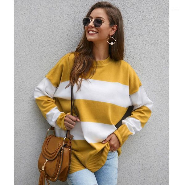 women's sweaters yatrendy women striped standard knitted pullovers loose style regular sleeve autumn winter o-neck full print casual, White;black
women's sweaters yatrendy women striped standard knitted pullovers loose style regular sleeve autumn winter o-neck full print casual, White;black