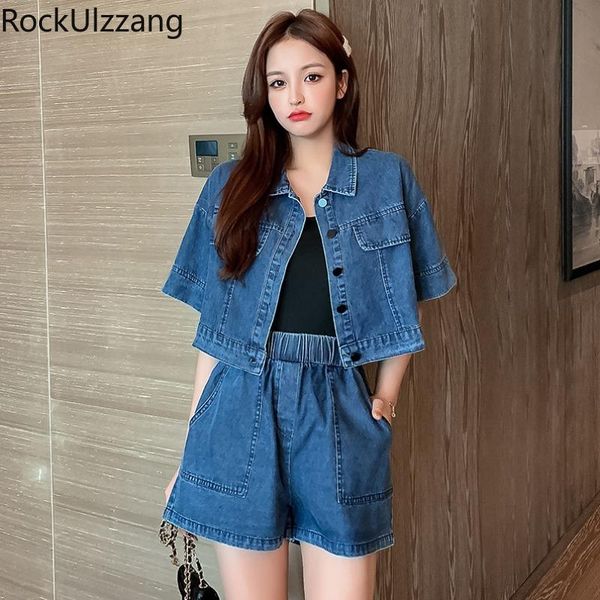 women's tracksuits two piece set short sleeve denim crop t shirt tee and jeans suit summer women casual outfit plus size korean, Gray
women's tracksuits two piece set short sleeve denim crop t shirt tee and jeans suit summer women casual outfit plus size korean, Gray