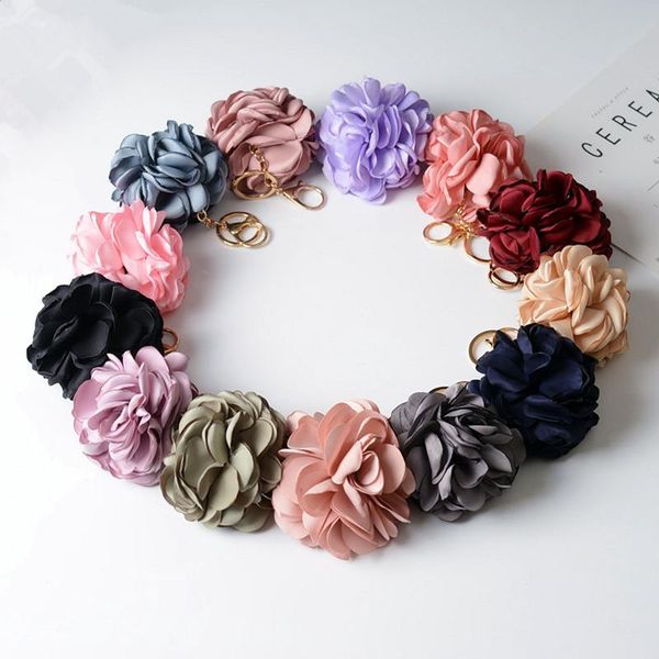 keychains edged rose flower fabric pendant eternal accessories hair material bag keychain k2231, Silver
keychains edged rose flower fabric pendant eternal accessories hair material bag keychain k2231, Silver