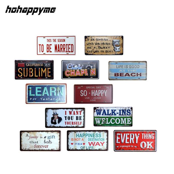 metal plaque car license plate decor plaques signs wall bar pub garage bedroom decorative vintage home decor 15x30cm
metal plaque car license plate decor plaques signs wall bar pub garage bedroom decorative vintage home decor 15x30cm