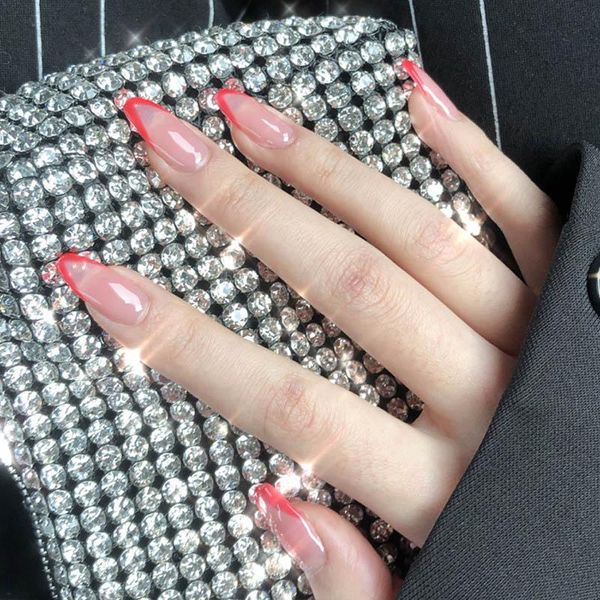 false nails 24pcs hypotenuse french style long ballet water red wearable fake with glue temperament nail finished product m88, Red;gold
false nails 24pcs hypotenuse french style long ballet water red wearable fake with glue temperament nail finished product m88, Red;gold