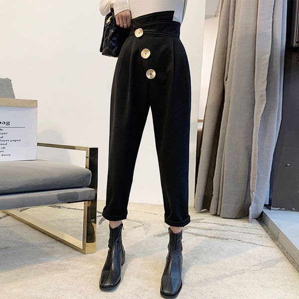 real sfemale fall winter harlan nine loose stitches and suit pants y509 s1u2, Black;white
real sfemale fall winter harlan nine loose stitches and suit pants y509 s1u2, Black;white