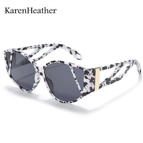 luxury designer sunglasses fashion cat eye retro for women men oversized oval vintage frame clout goggles zonnebril heren, White;black 
luxury designer sunglasses fashion cat eye retro for women men oversized oval vintage frame clout goggles zonnebril heren, White;black