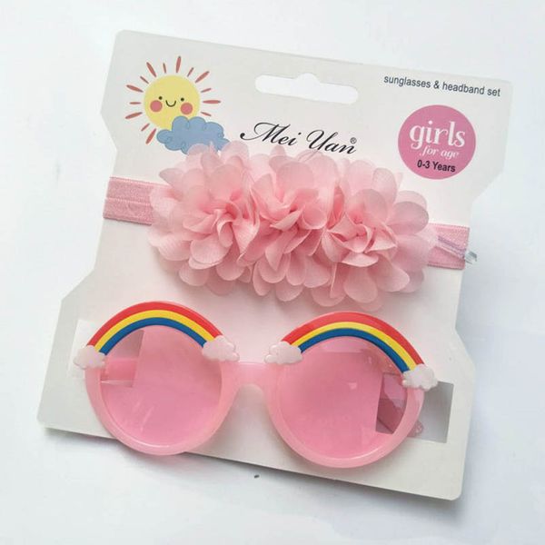 children's sunglasses girls boys beach protective uv400 ultraviolet-proof baby glasses kids accessory wear set rainbow headbands 2pcs s, Blue
children's sunglasses girls boys beach protective uv400 ultraviolet-proof baby glasses kids accessory wear set rainbow headbands 2pcs s, Blue