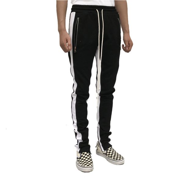 2021new street fashion men's casual color matching sports hip hop slim legged pants, Blue
2021new street fashion men's casual color matching sports hip hop slim legged pants, Blue