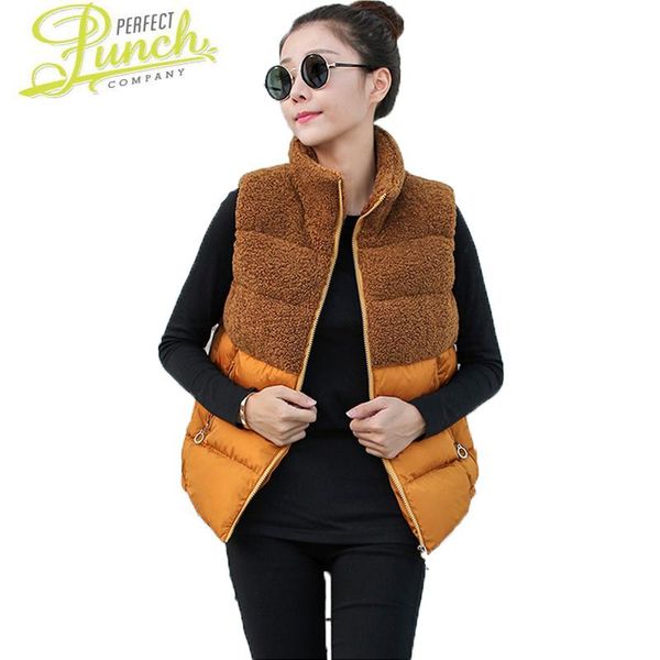 women's vests autumn&winter fashion 2021 casual coats women cotton padded jacket sleeveless vest female patchwork thicken waistcoat st3, Black;white
women's vests autumn&winter fashion 2021 casual coats women cotton padded jacket sleeveless vest female patchwork thicken waistcoat st3, Black;white