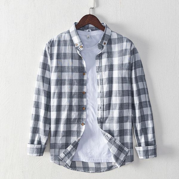 2021 100% cotton spring new brand italy plaid fashion shirts for men casual comfortable shirt mens camisa chemise overhemd 81vy, White;black
2021 100% cotton spring new brand italy plaid fashion shirts for men casual comfortable shirt mens camisa chemise overhemd 81vy, White;black