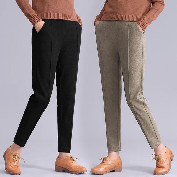 women's pants & capris winter women casual plus size ankle-length trousers solid high waist ankle length harem pantalon femme y836, Black;white
women's pants & capris winter women casual plus size ankle-length trousers solid high waist ankle length harem pantalon femme y836, Black;white