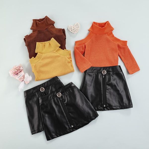 clothing sets citgeeautumn kids infant girls casual outfits ribbed long sleeve pullover + leather skirt fall clothes set, White
clothing sets citgeeautumn kids infant girls casual outfits ribbed long sleeve pullover + leather skirt fall clothes set, White