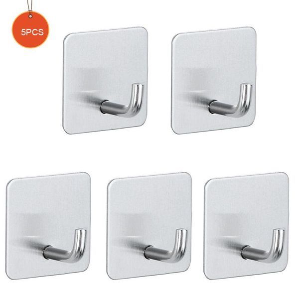 hooks & rails 5pcs space saving home decor wall mounted stainless steel el modern multipurpose punch coat towel hook diy self adhesive
hooks & rails 5pcs space saving home decor wall mounted stainless steel el modern multipurpose punch coat towel hook diy self adhesive