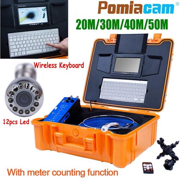 cameras professional pipeline endoscope with meter counter/wireless keyboard h1 hd 1080p 25mm drain sewer pipe inspection video camera
cameras professional pipeline endoscope with meter counter/wireless keyboard h1 hd 1080p 25mm drain sewer pipe inspection video camera
