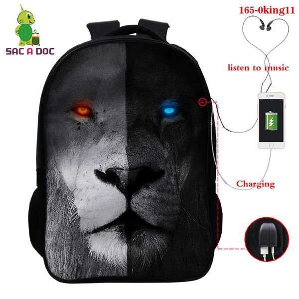 backpack s school bags cartoon tigrt king 3d printing boys girl student bookbag 16 inch usb charging mochia escolar
backpack s school bags cartoon tigrt king 3d printing boys girl student bookbag 16 inch usb charging mochia escolar