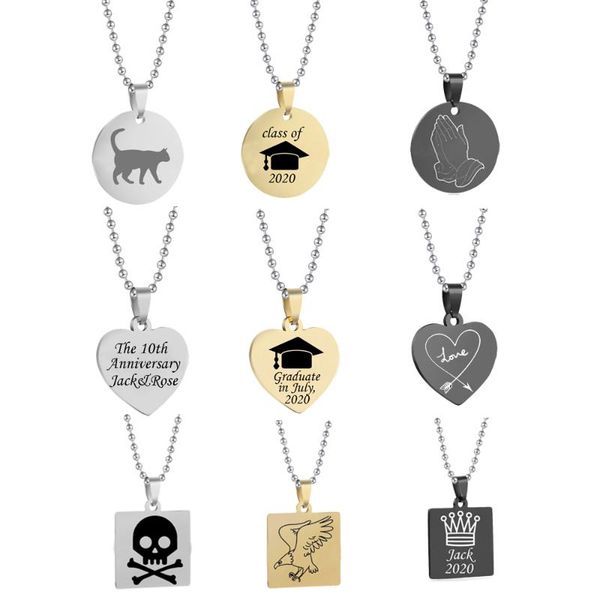 pendant necklaces fashion engrave po name necklace accessory customize stainless steel heart chain jewelry for women id tag, Silver
pendant necklaces fashion engrave po name necklace accessory customize stainless steel heart chain jewelry for women id tag, Silver