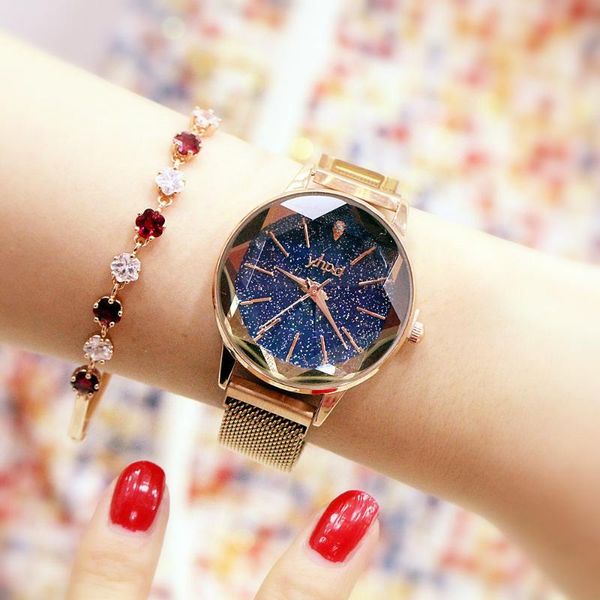 wristwatches watches women starry sky luxury quartz wristwatch waterproof magnetic mesh wrist watch elegant female clock ladie, Slivery;brown
wristwatches watches women starry sky luxury quartz wristwatch waterproof magnetic mesh wrist watch elegant female clock ladie, Slivery;brown