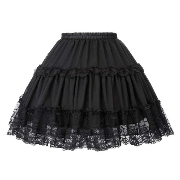 goth lolita skirts women's crinoline petticoat evening party underskirt vintage elastic waist 2-loop ruffles swing black skirt 210712
goth lolita skirts women's crinoline petticoat evening party underskirt vintage elastic waist 2-loop ruffles swing black skirt 210712
