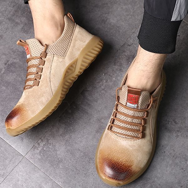 genuine leather shoes work safety boots indestructible work shoes security welder shoes puncture-proof safety men boots, Black
genuine leather shoes work safety boots indestructible work shoes security welder shoes puncture-proof safety men boots, Black