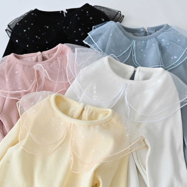 factorynip8sleeve long t-shirt spring and autumn girls' 2021 new korean doll collar sweet baby bottom shirt children's we, Black;white
factorynip8sleeve long t-shirt spring and autumn girls' 2021 new korean doll collar sweet baby bottom shirt children's we, Black;white